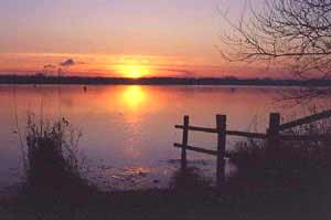 Pennington Flash sunset